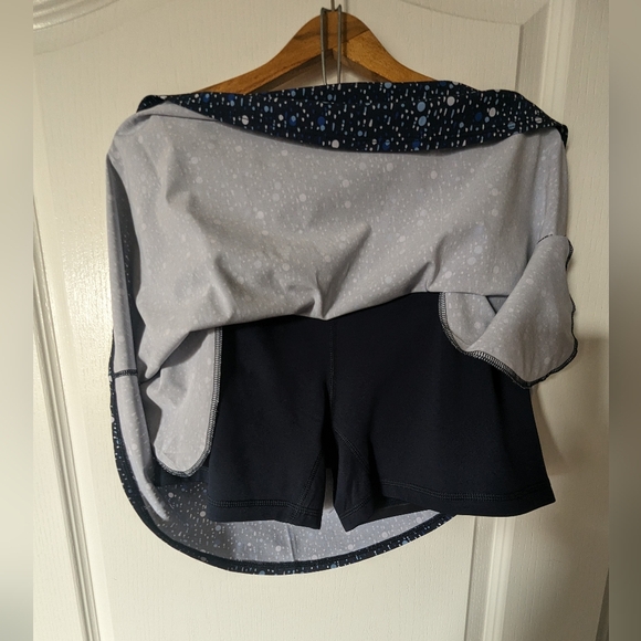 Puma NWOT Golf/Tennis Skirt Navy blue with blue polka dots. Medium - Picture 7 of 8